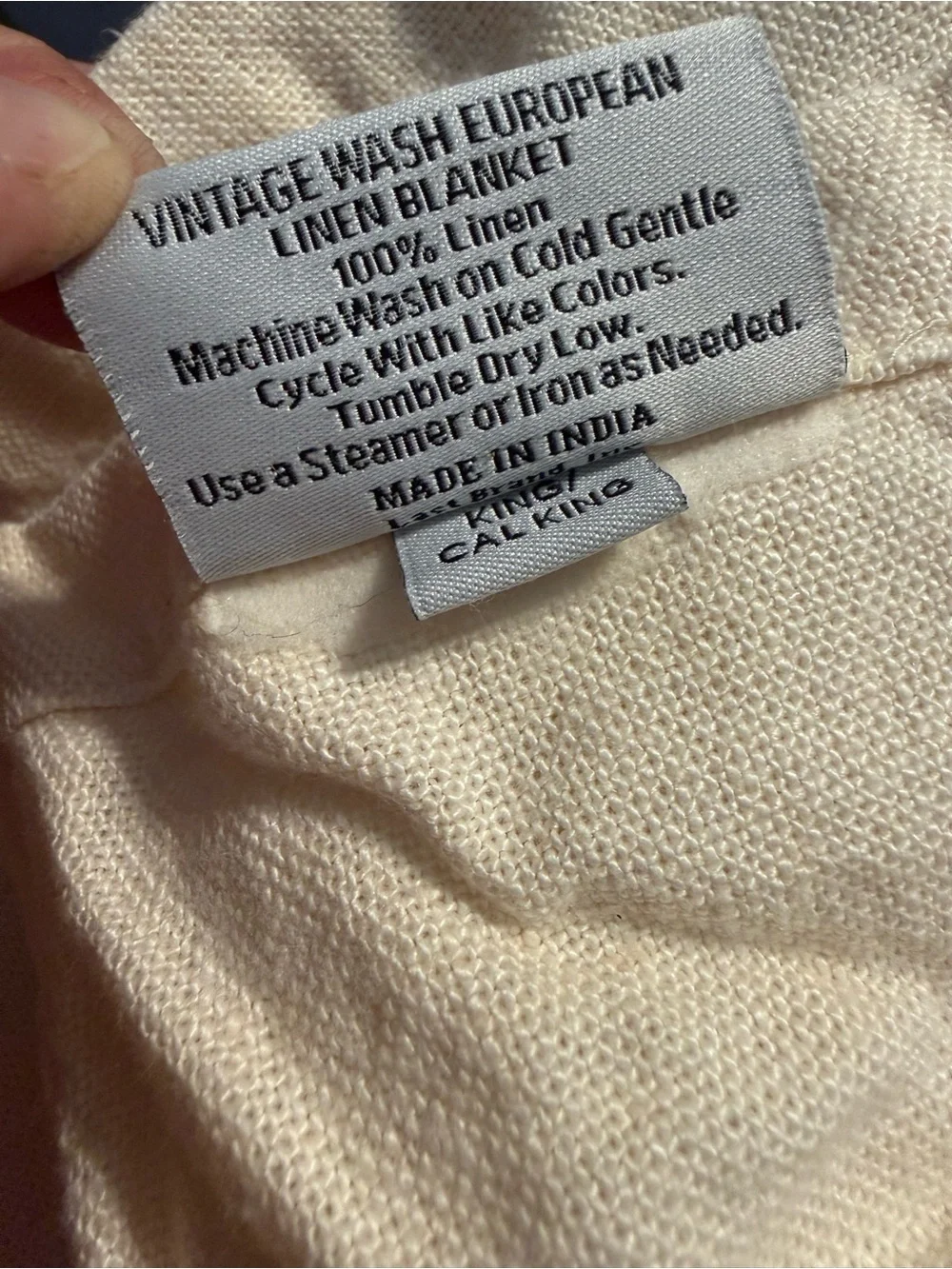 Quince Vintage Wash European Linen Bed Cover – Oat